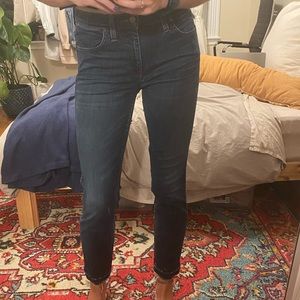 Zara dark wash skinny jeans